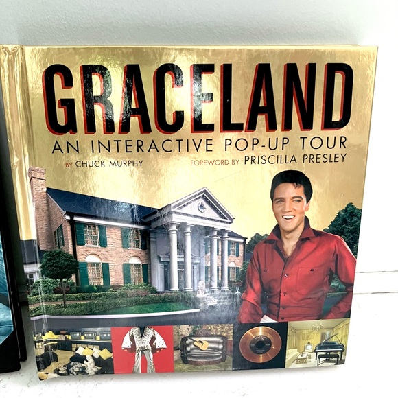 Alfred Hitchcock & Graceland Elvis Presley retro pop up coffee table books set - Picture 2 of 15